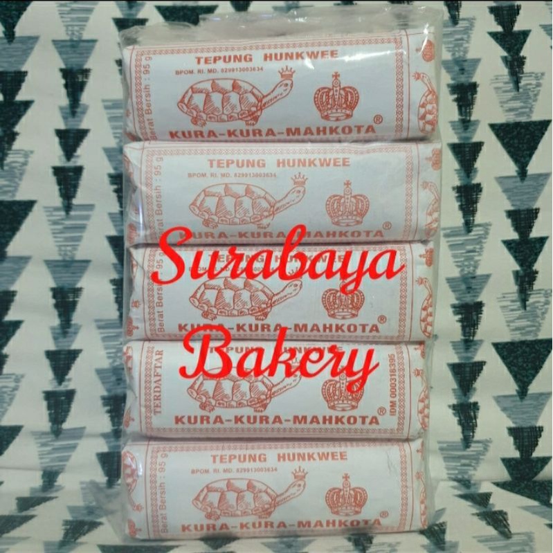 

Tepung Hunkwee Cap Kura Kura Mahkota 95Gr