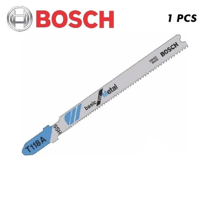 Bosch Mata Jigsaw/Mata Gergaji T118A Bosch Untuk Besi Metal (Per Batang)