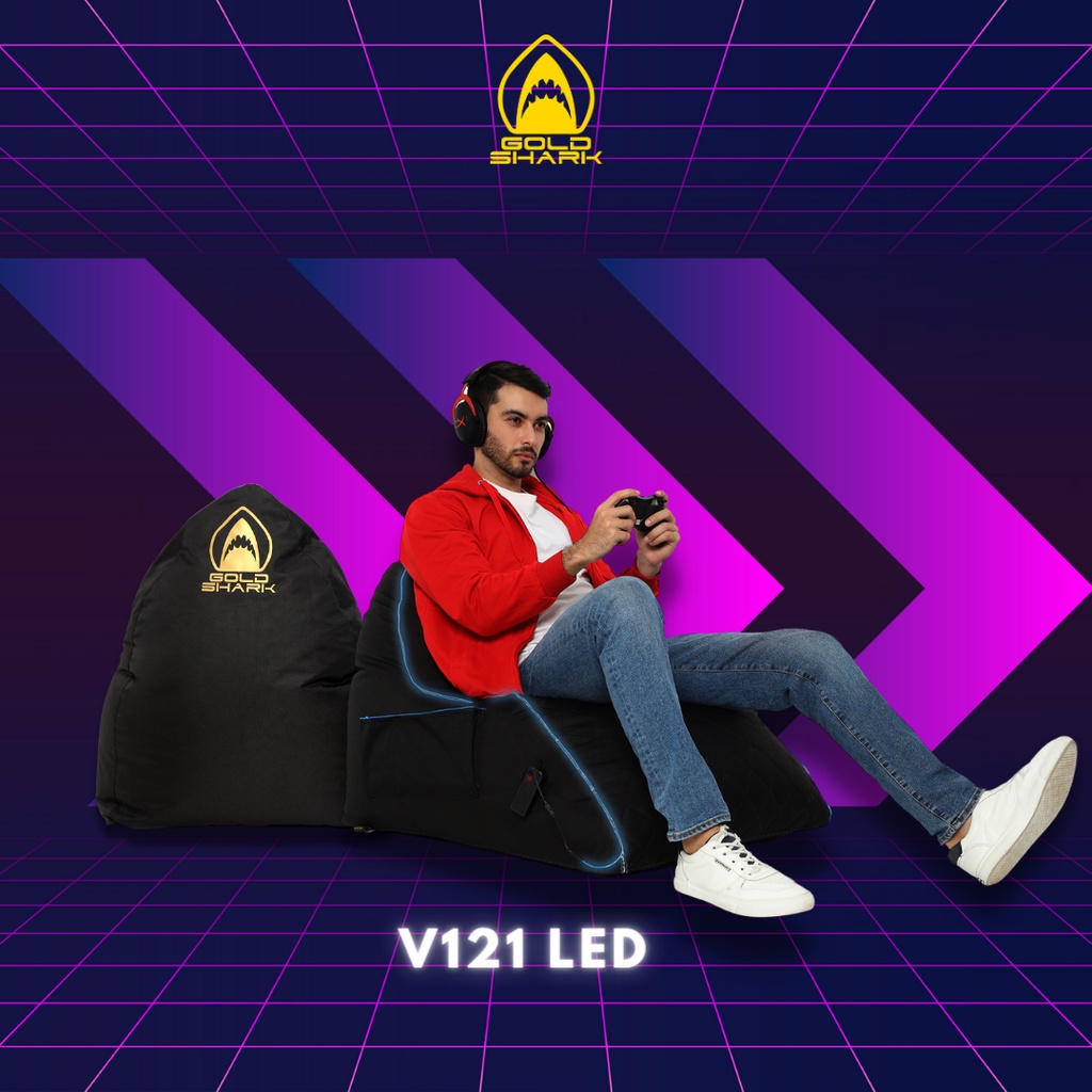 Goldshark V121 LED Beanbag Gaming Chair