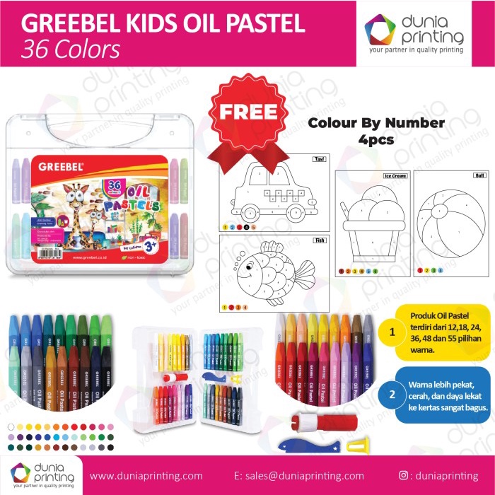

Produk Unggulan Crayon Greebel Kids Oil Pastel Hemat