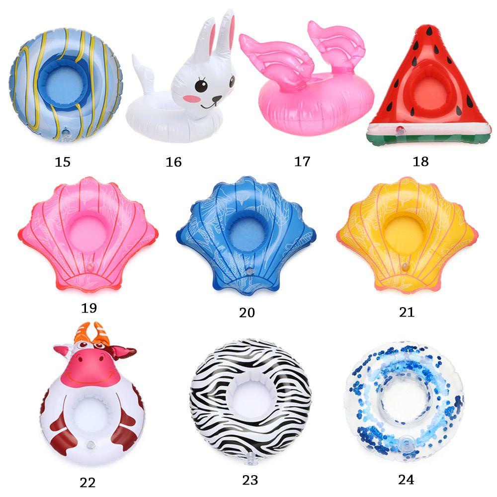 Chookyy 1Pcs Inflatable Drink Holders Pool Party Pesta Dekorasi Kolam Pelampung Kolam Renang Floaties