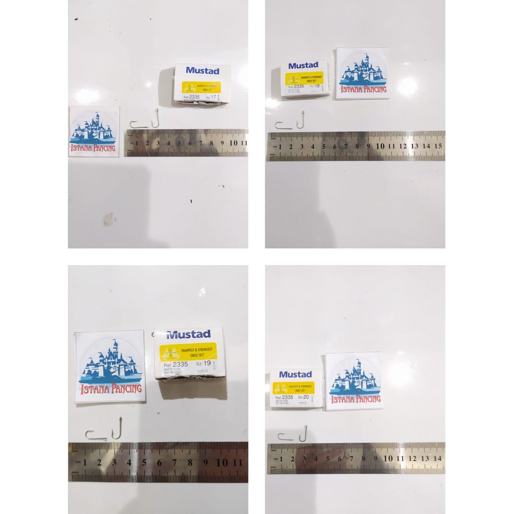 PANCING MUSTAD 2335 / MATA KAIL MUSTAD Cap Kunci (isi 100pcs/box) Size  No. 17/18/19/20
