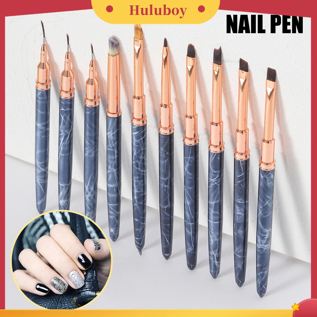 Huluboy Huluboy♡ Pena Gambar Nail Art Bahan Metal Untuk Hadiah Wanita