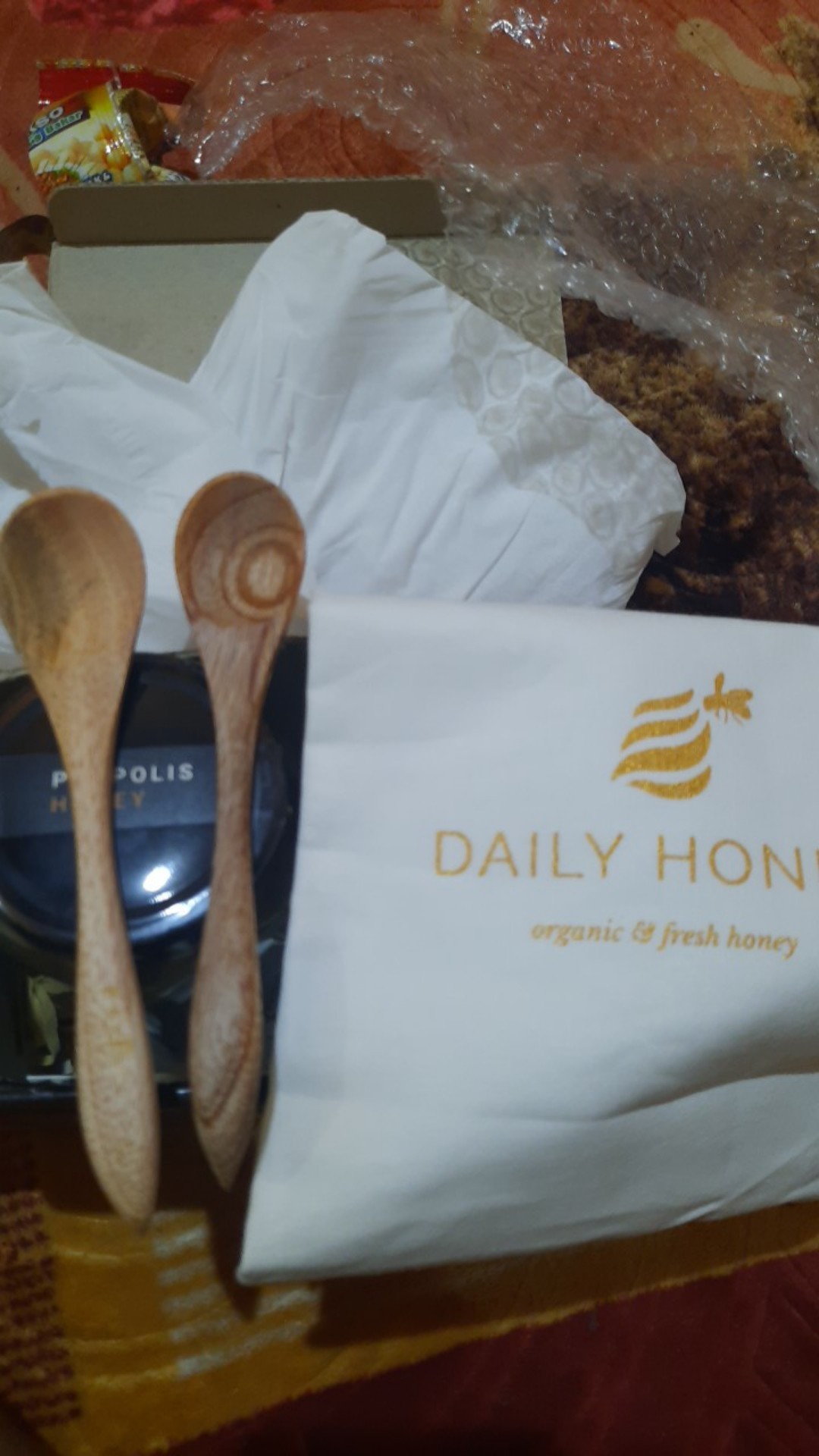 Sendok Madu (honey Dipper) Dilapisi Beeswax Organik. Juga Cocok Untuk Suvenir Pernikahan. Foodgrade