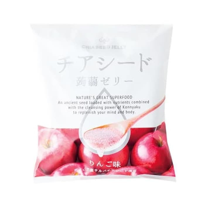 

Wakasho Chia Seed Konyaku Jelly Apple Pouch 170g [10 pcs x 17 Gram]