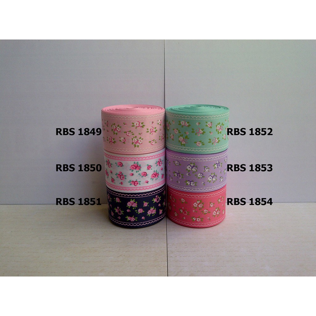 

[10 YARD] PITA GROSGRAIN MOTIF BUNGA SALE RBS 1849,1850,1851,1852,1853,1854