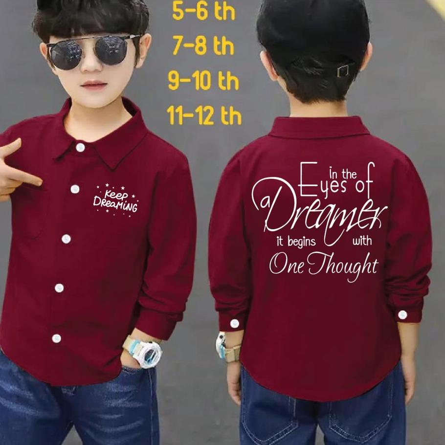 ✬ CILLE SHOP- kemeja anak laki / kemeja BEGINS / kemeja anak laki laki / baju kemeja anak laki laki 