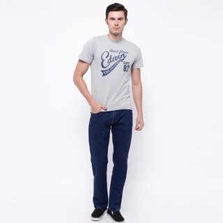 Edwin Celana Jeans Reguler Fit Pria Panjang Medium Blue Vegas 04 - Biru, 32