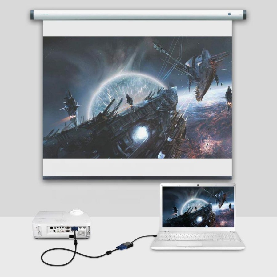 Converter Adapter Mini Display Port / Thundebolt to VGA High Quality