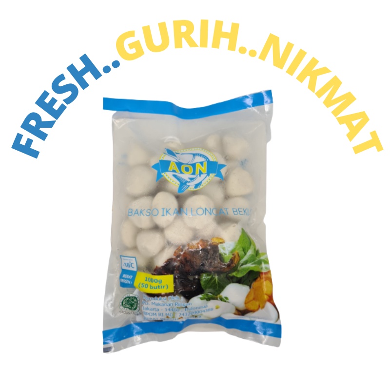 Bakso Ikan / Fish  meatball  / Bakso Ikan segar / Bakso Ikan Premium - 1 kg - AON