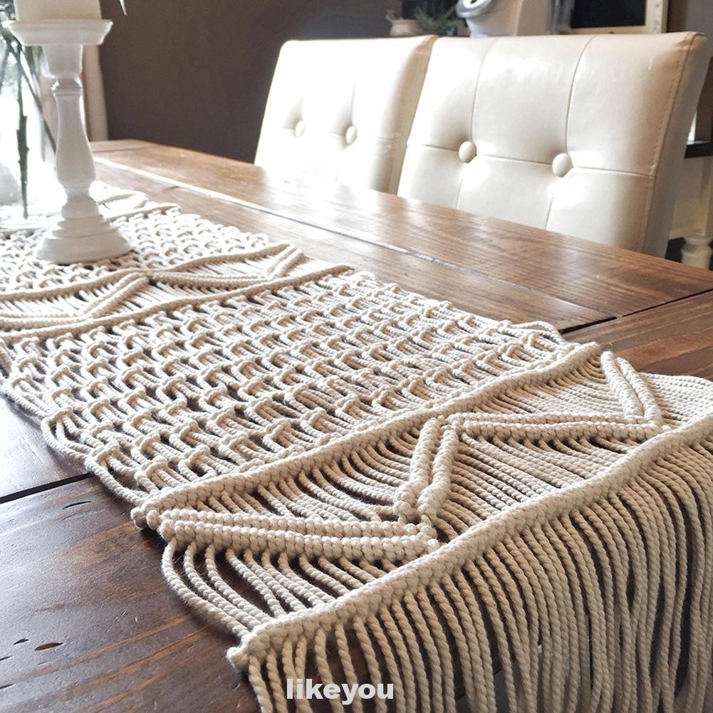 Home Decor Handmade Kitchen Wedding Party Woven Table Runner Shopee Indonesia