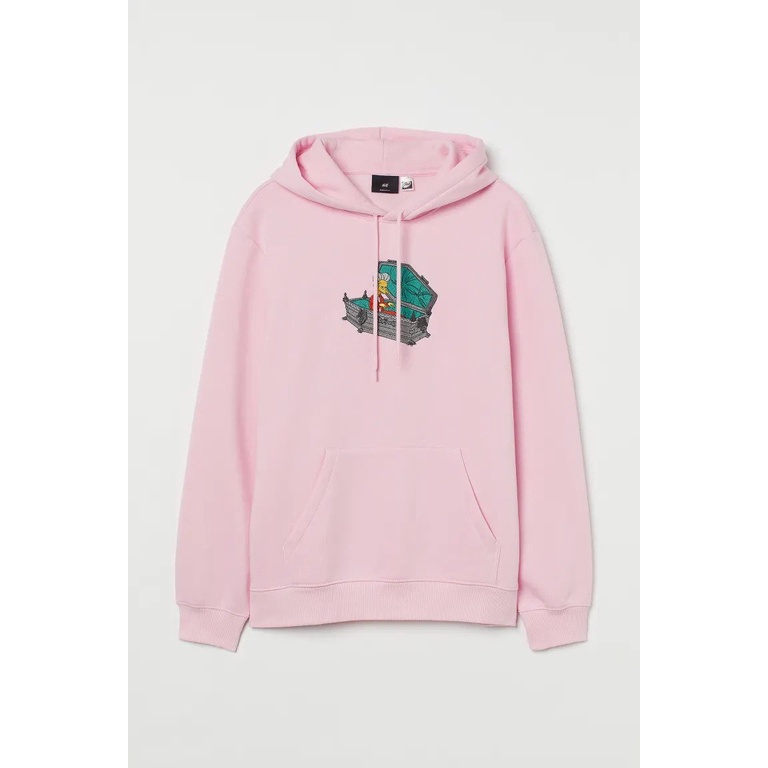 Hoodie H&amp;M Simpsons Mother Pink Bordir Sweater HnM SImpsons