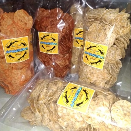 

Amandika Homemade Keripik Tempe 200gr kripik rasa original balado sapi panggang extra pedas jagung manis keju manis