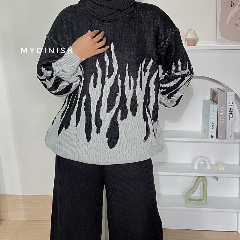 Qintan Oversize Sweater - Atasan Blouse  Terbaru