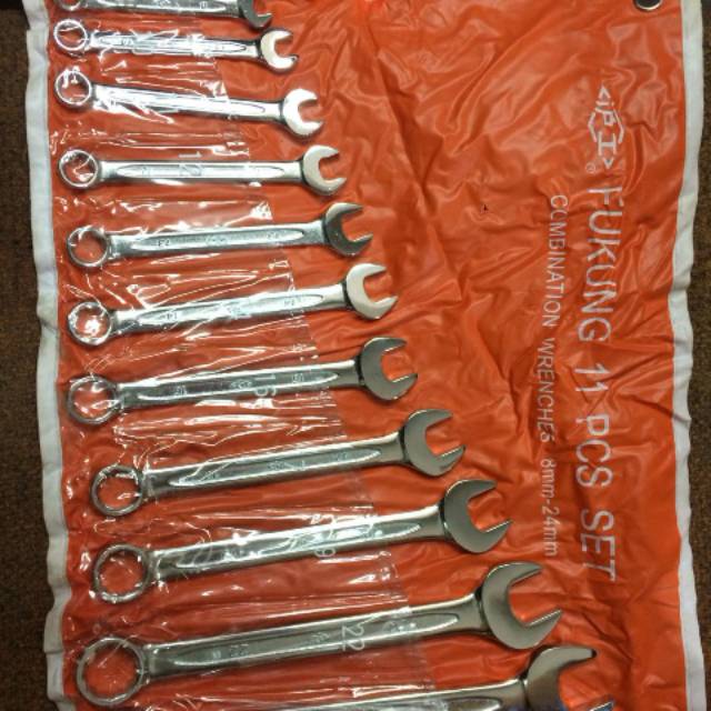 Kunci Ring Pas Set Fukung 11 pcs