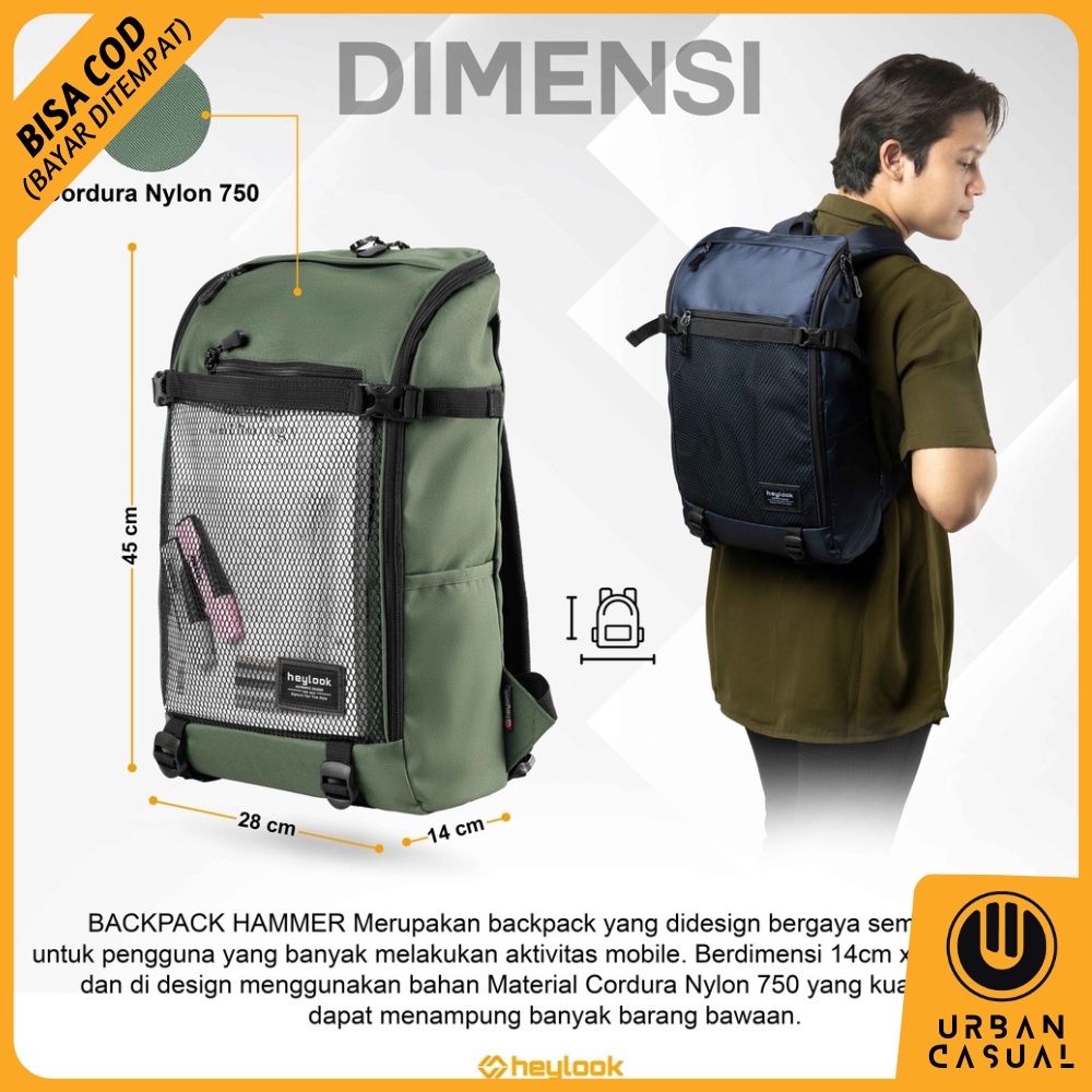 Tas Ransel Laptop Travel Outdoor Tas Backpack Punggung Sekolah Kuliah Kerja Kantor Tas Gendong Travelling Muat Banyak Premium