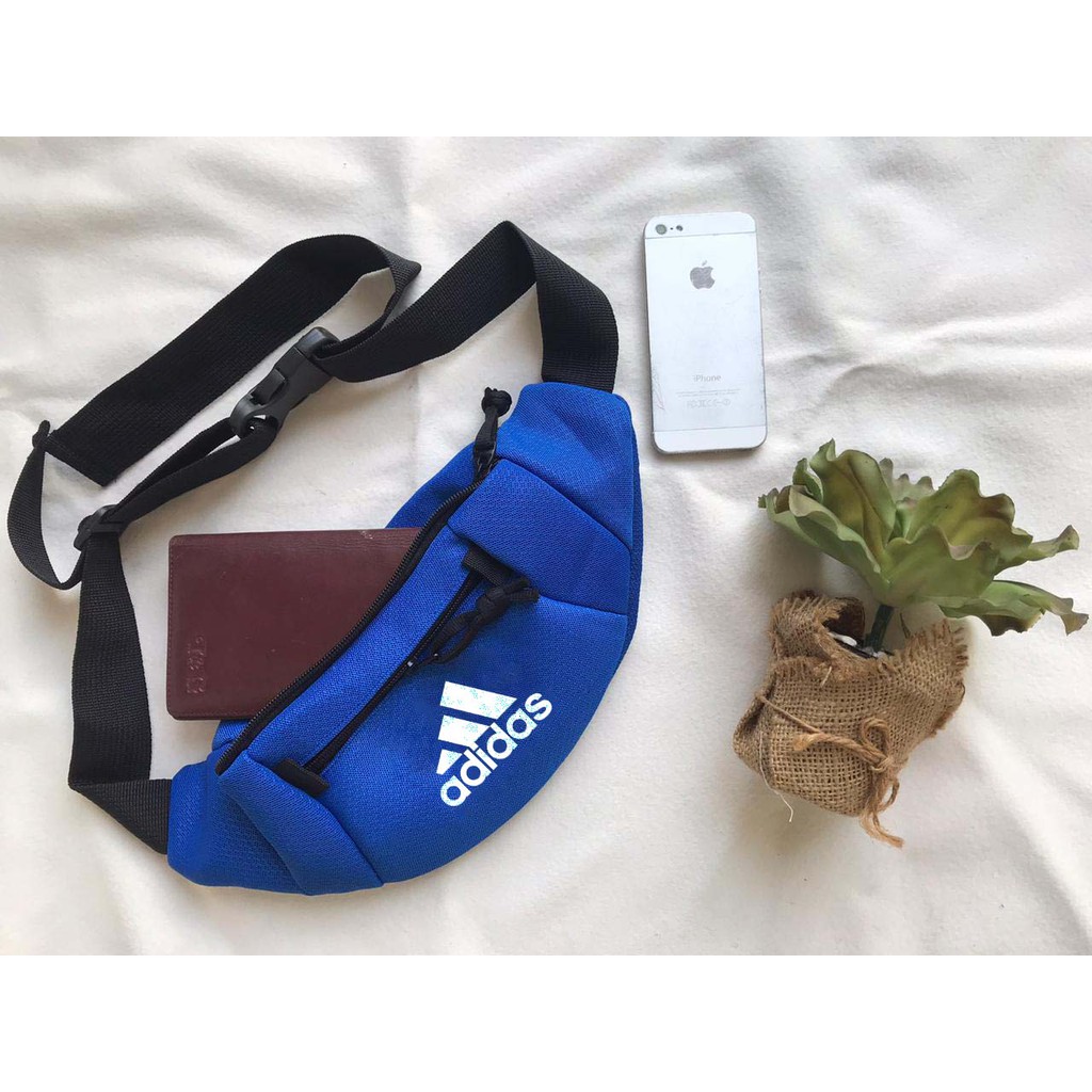 TAS SELEMPANG SLING BAG ADIDAS PRIA COWOK / CEWEK WAISTBAG DISTRO KEREN TERBARU MURAH DAN TERPOPULER