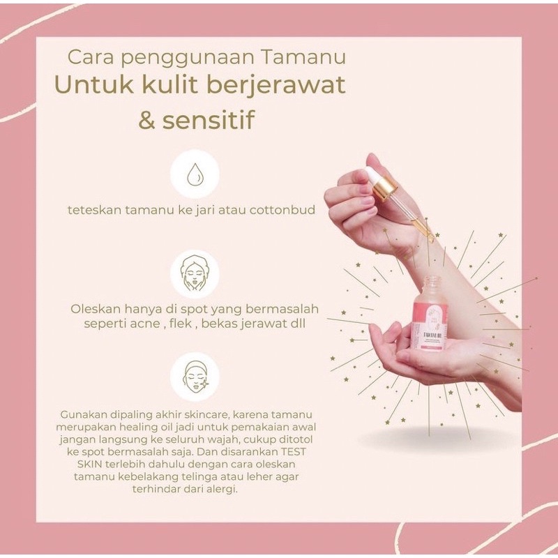 TAMANU OIL Perle Beaute 100% pure BPOM (BERSERTIFIKAT TERBAIK)