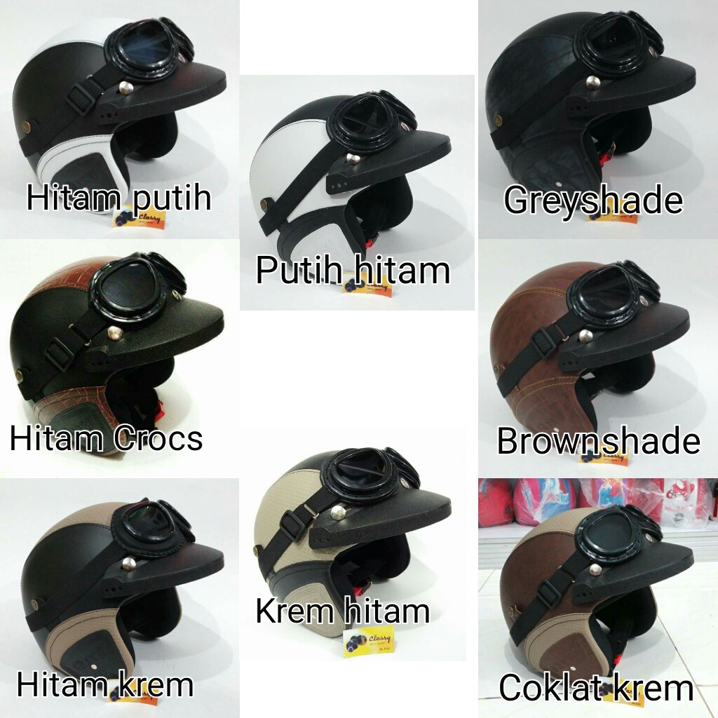 HELM BOGO DEWASA SNI, KACAMATA GOOGLE RETRO+PATH