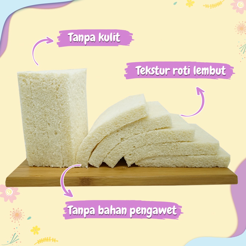 Roti Tawar Kupas Delicute - soft Toast Bread