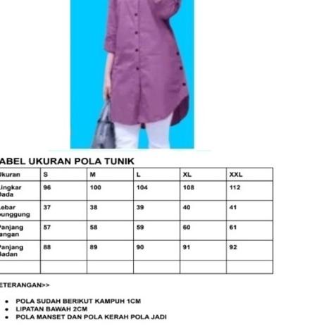 Paling Laris|SQ36|pola tunik,pola baju tunik,plastik