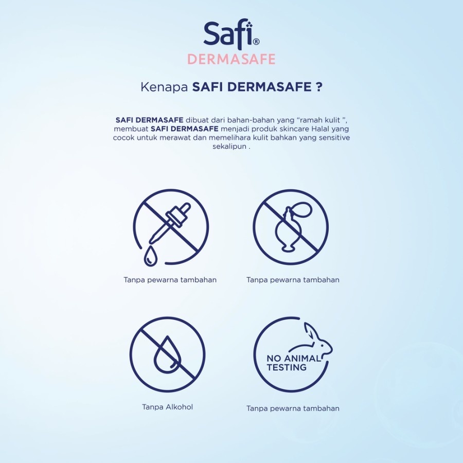 Safi Dermasafe Sensitif Skin Day Moisturiser | Night  Moisturiser Cream 50 gr - Wajah