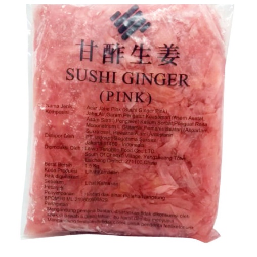 

GARI PINK ACAR JAHE GARI PINK IMPORT GINGER PICKLED FOR SUSHI