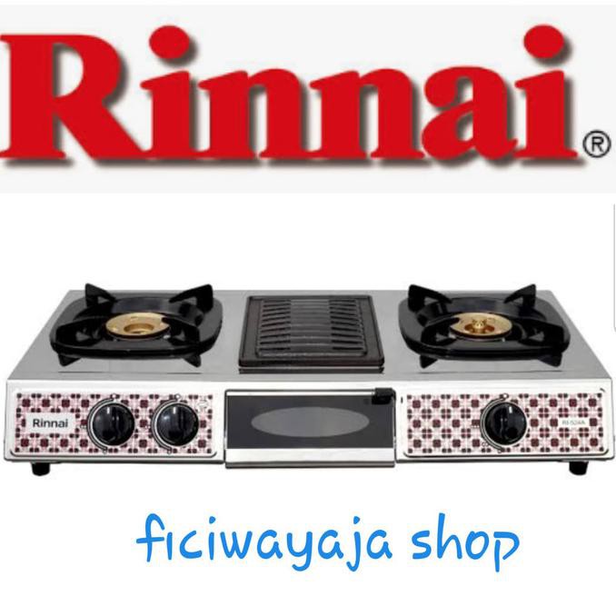 Kompor Gas Rinnai Ri524A, Kompor 2 Tungku Dan Pemanggang Sajidin73