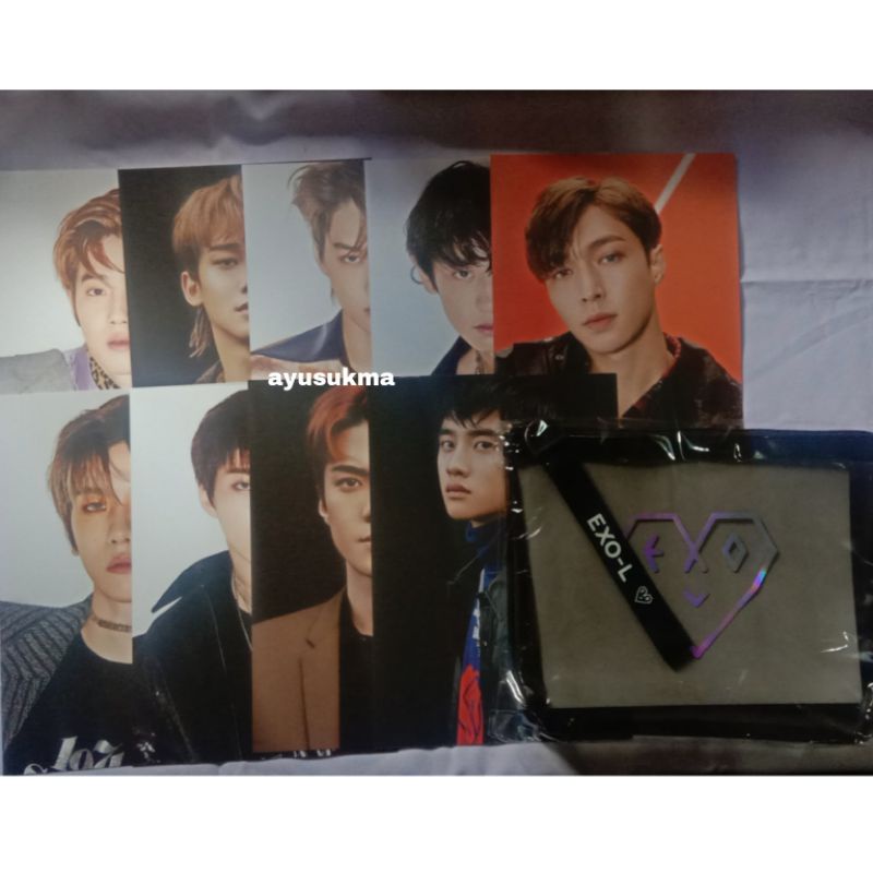 Postcard Wellkit EXO 2019 official || Pouch EXO welcome kit 2019
