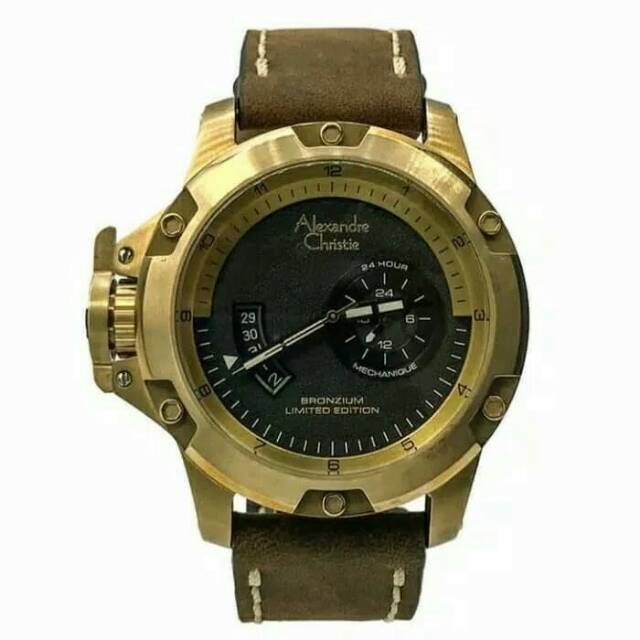 Jam Tangan LIMITED EDITION Alexandre Christie AC 6481 MALGPBA  BRONZIUM ORIGINAL