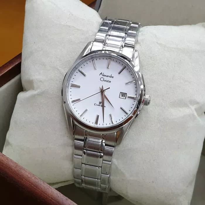 ALEXANDRE CHRISTIE AC 8554 SILVER WANITA. GARANSI RESMI 1TAHUN