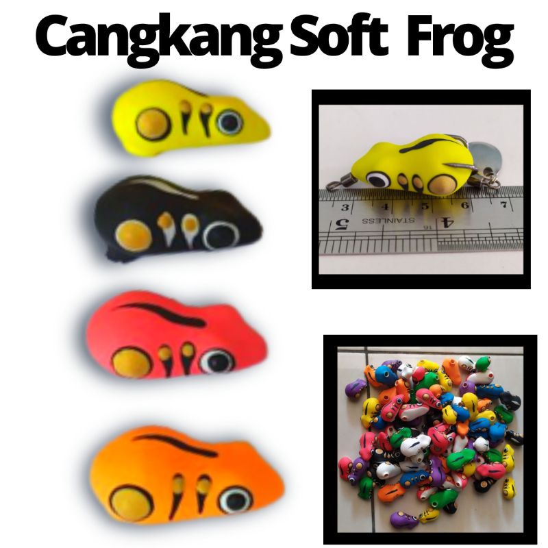 cangkang/body soft frog lembut 2,5cm, 3cm, 3,5cm