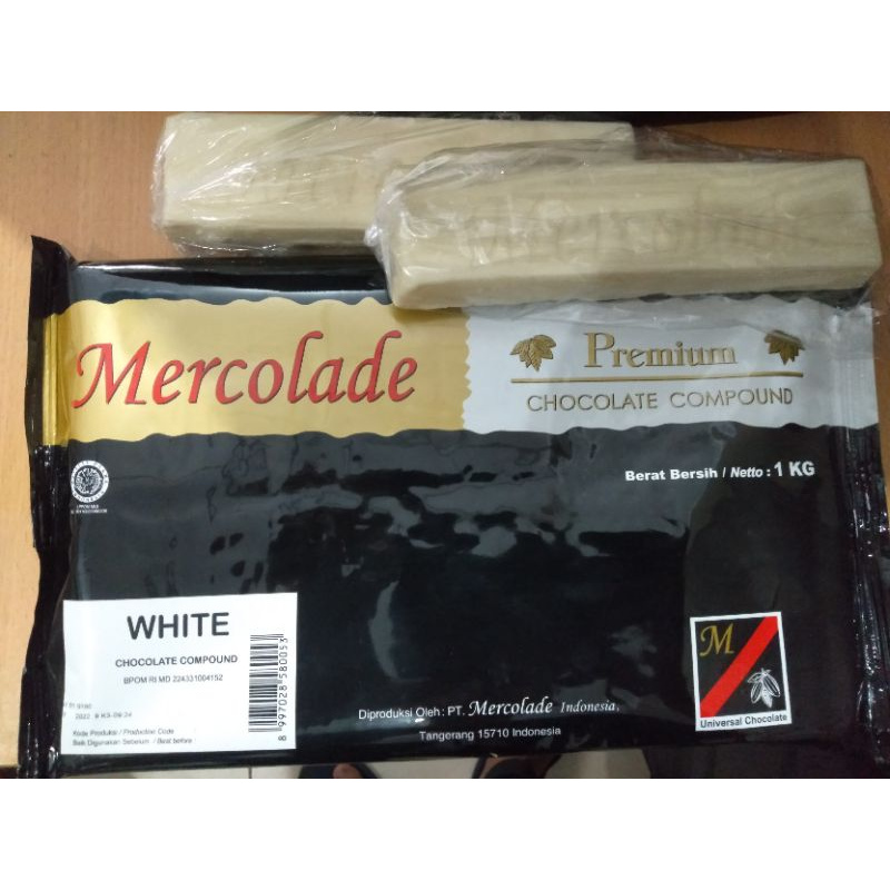 Jual CHOCOLATE COKLAT MERCOLADE COMPOUND DARK ( 1KG 6 BATANG ...