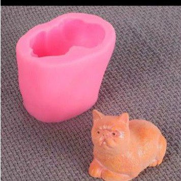cetakan silikon kucing gembul