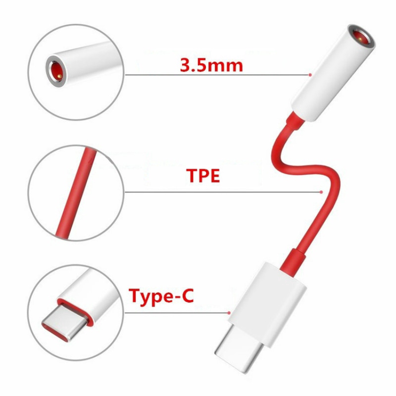 Fit For Oneplus 6t Adaptor Jack Earphone Tipe C Ke 3.5mm AUX Audio untuk One Plus