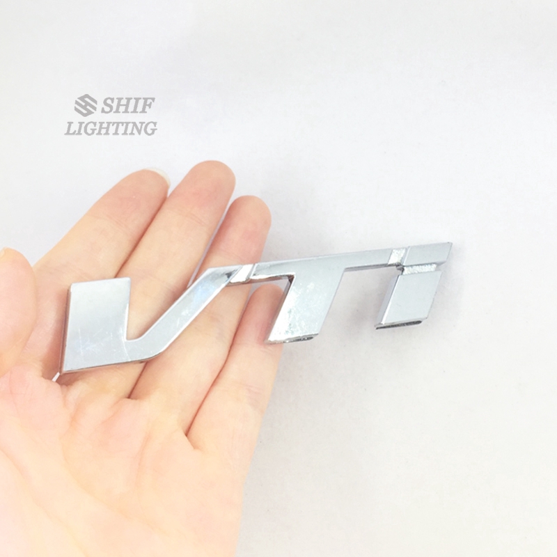 Stiker Emblem Motif Logo vti Bahan ABS Chrome untuk Dekorasi Mobil Honda CRV