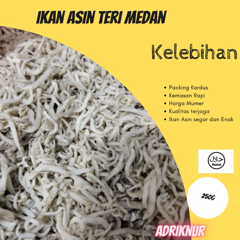 

ikan teri medan net 250gr