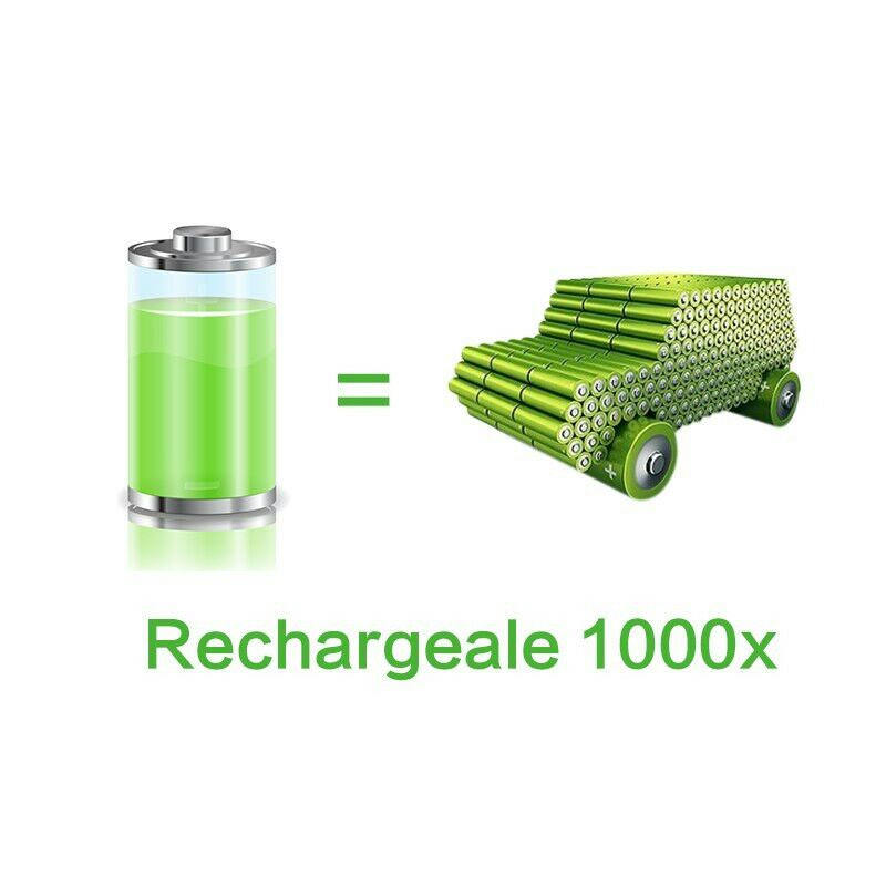 Doublepow Baterai Cas AA Rechargeable NiMH 1.2V 3000mAh 1 Pcs