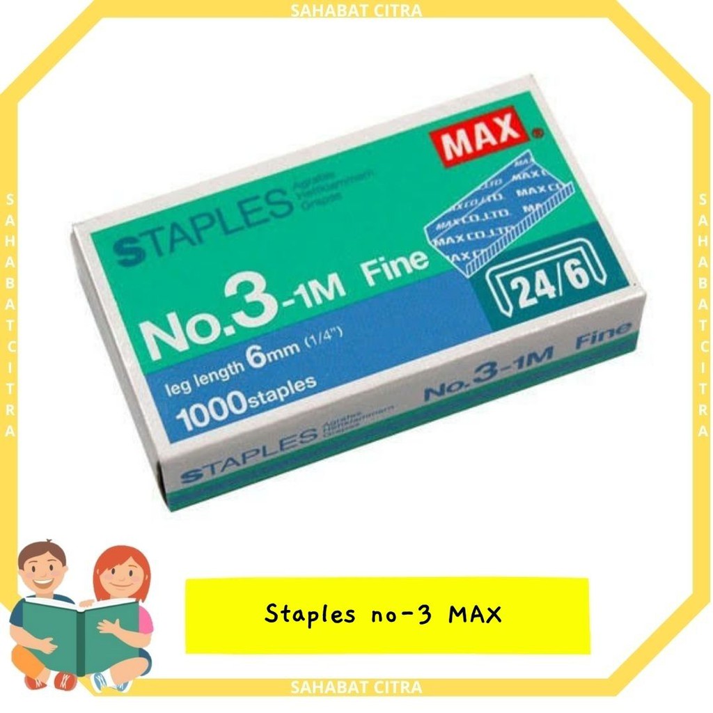 

REFILL ISI STAPLES/STAPLER 24/6 MAX PCS 钉针系列