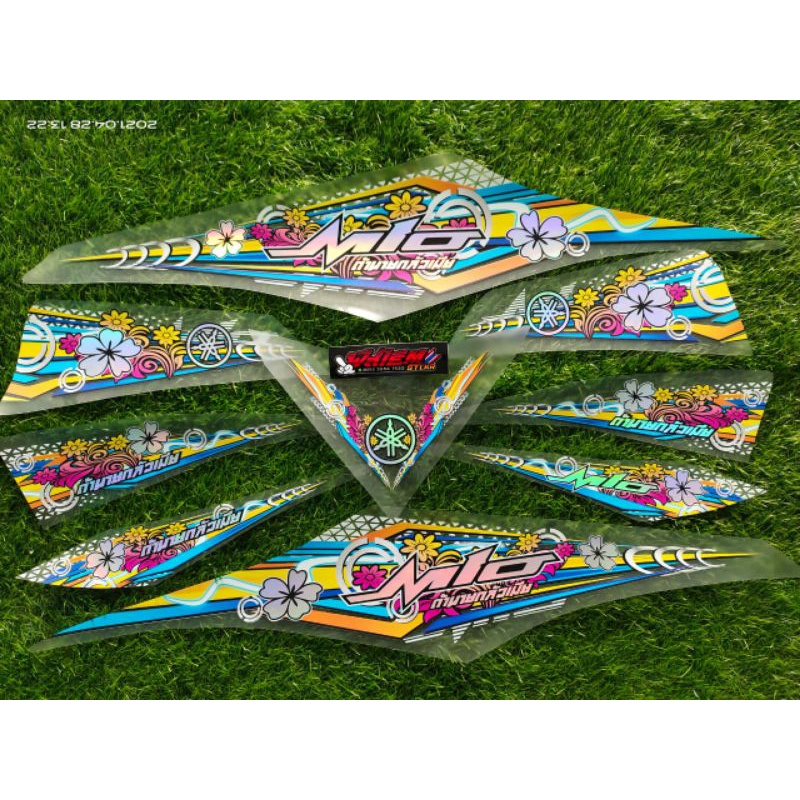 STRIPING TRANSPARAN HOLOGRAM MIO M3 MIO Z