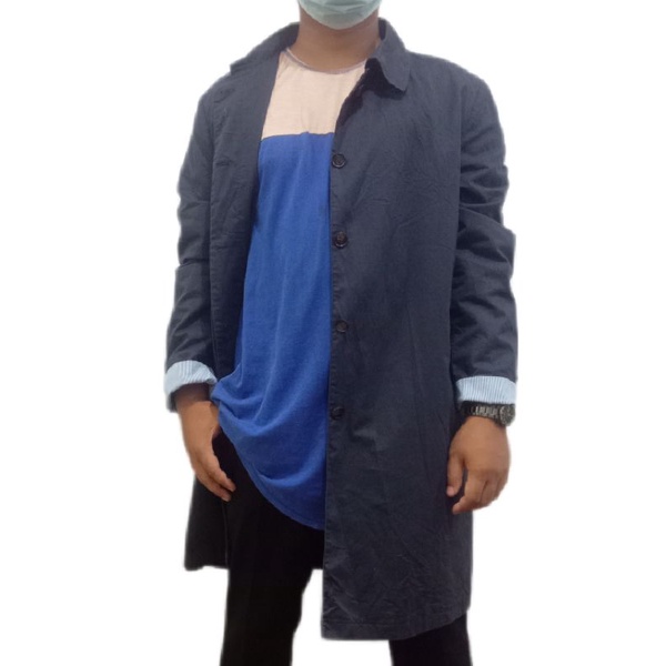 jaket jubah coat cowok second bekas preloved