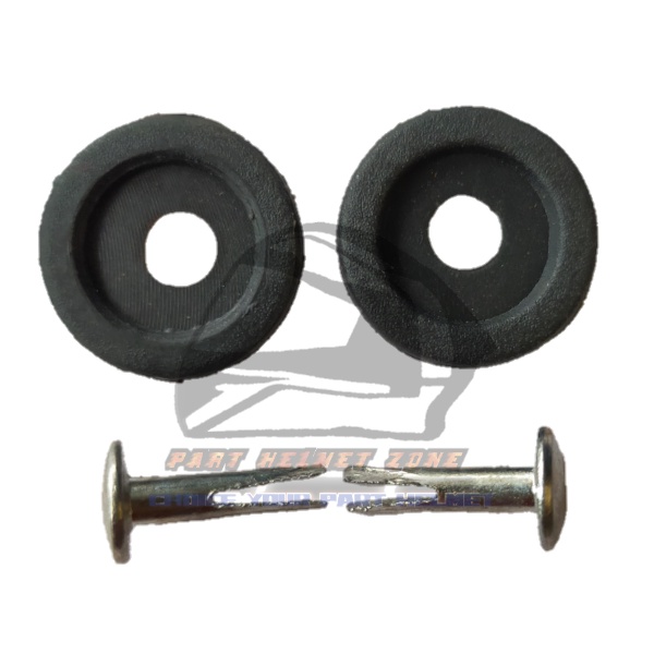 Paku belah || Paku rivet dan ring Karet || Keling Tali Helm | Bukan Keling penyet atau pipih | COD