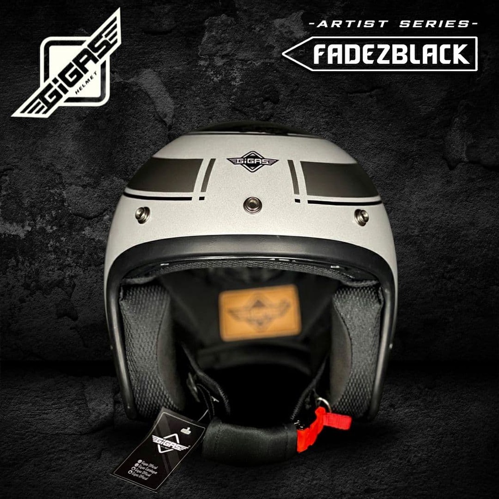 HELM SNI MOTOR RETRO GIGAS x FADE2BLACK