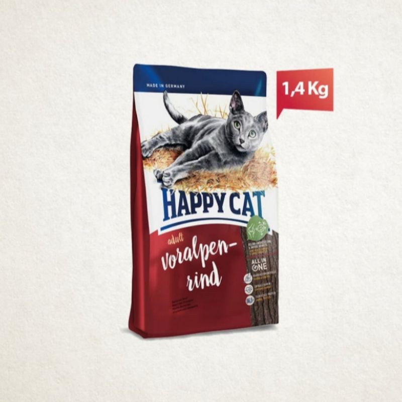 Happy Cat Adult Beef 1,4kg | Happy Cat Adult Bavarian Beef 1,4kg | kucing
