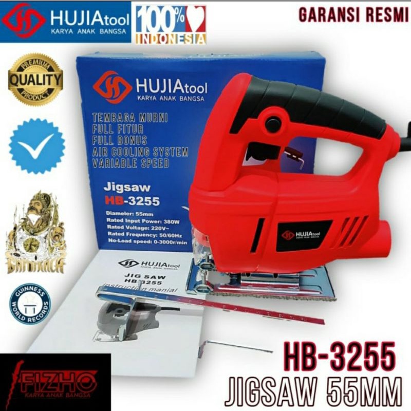 Mesin gergaji kayu jigsaw hujia 3255 potong kayu