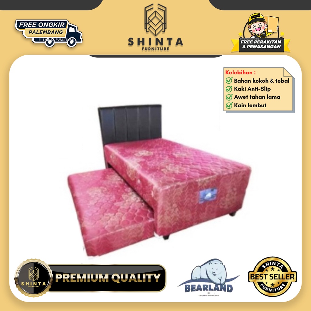 Olympic Kasur Springbed Bed Sorong / Bed Sorong Anak Karakter Polos Bearland