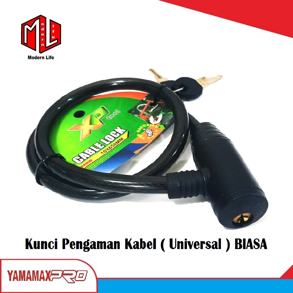 Kunci Pengaman Sepeda Dan Motor XP-Tool / Cable Lock ( Biasa &amp; Nomor )