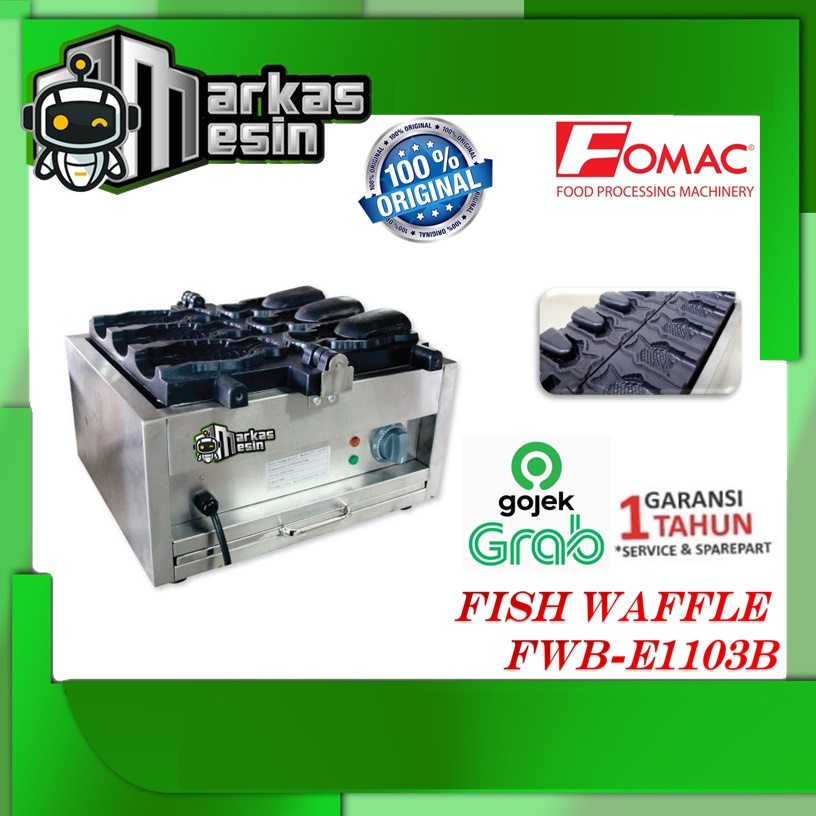 Mesin Waffle Ikan Taiyaki / Fish Waffle FOMAC FWB-E1103b