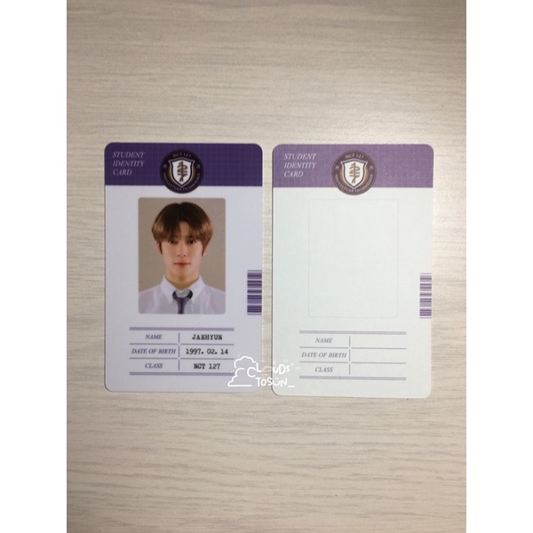 [BOOKED] nct jaehyun id card back to school b2s kit 2021