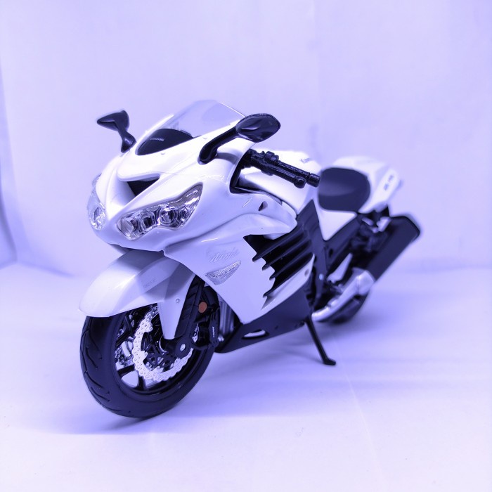 DIECAST MOTOR KAWASAKI NINJA ZX14R 1:12 MAISTO MINIATUR MOTOR KAWASAKI